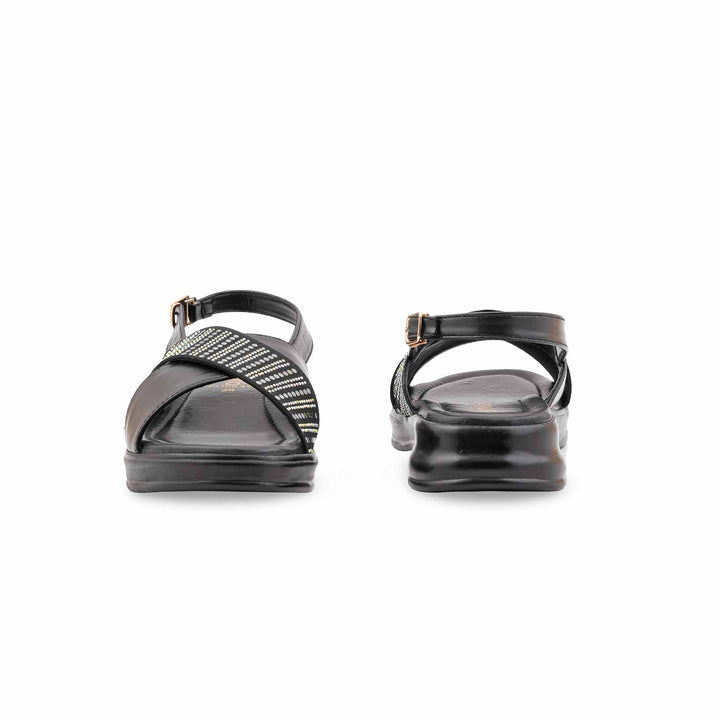 Black Formal Sandal For Women PU0649
