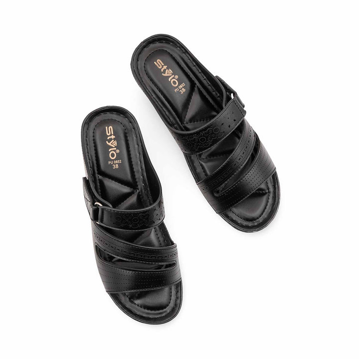 Black Formal Slipper For Women PU0652
