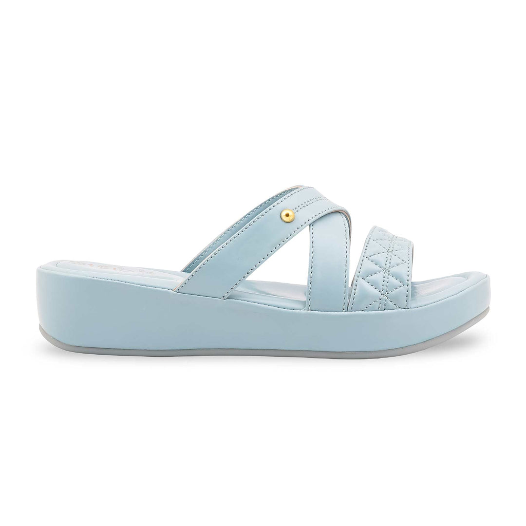 Sky Blue Formal Slipper For Women PU0653