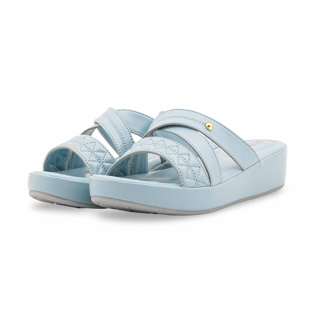 Sky Blue Formal Slipper For Women PU0653