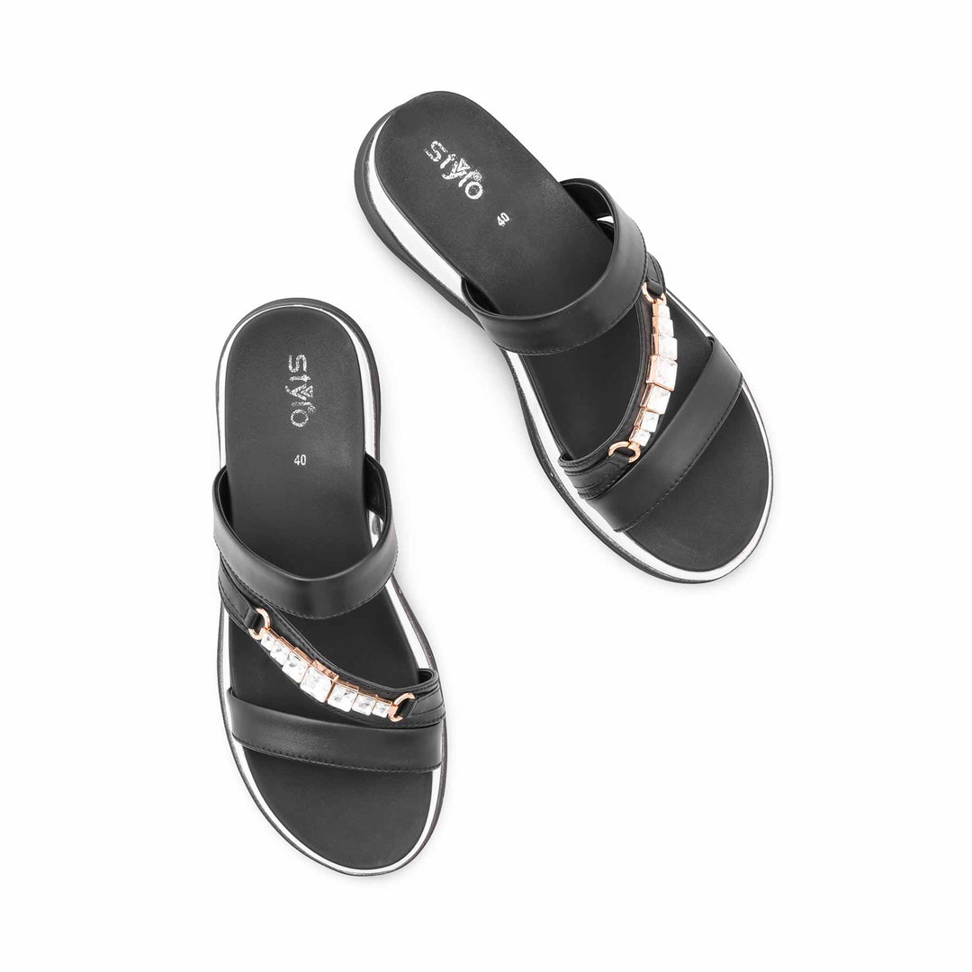Black Formal Sandal For Ladies PU0655