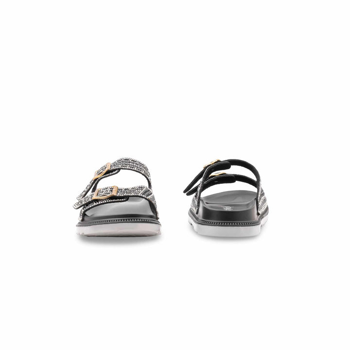 Black Formal Slipper For Ladies PU0658