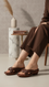 Coffee Formal Slipper For Women PU0659