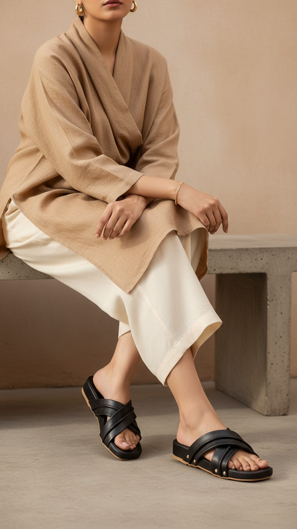 Black Formal Women Slipper PU0664