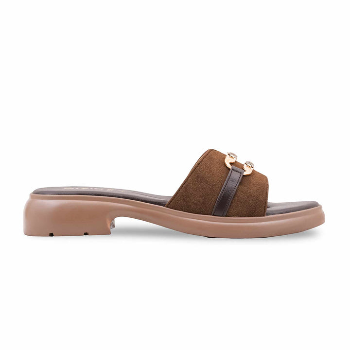 Brown Formal Slipper For Women PU0668