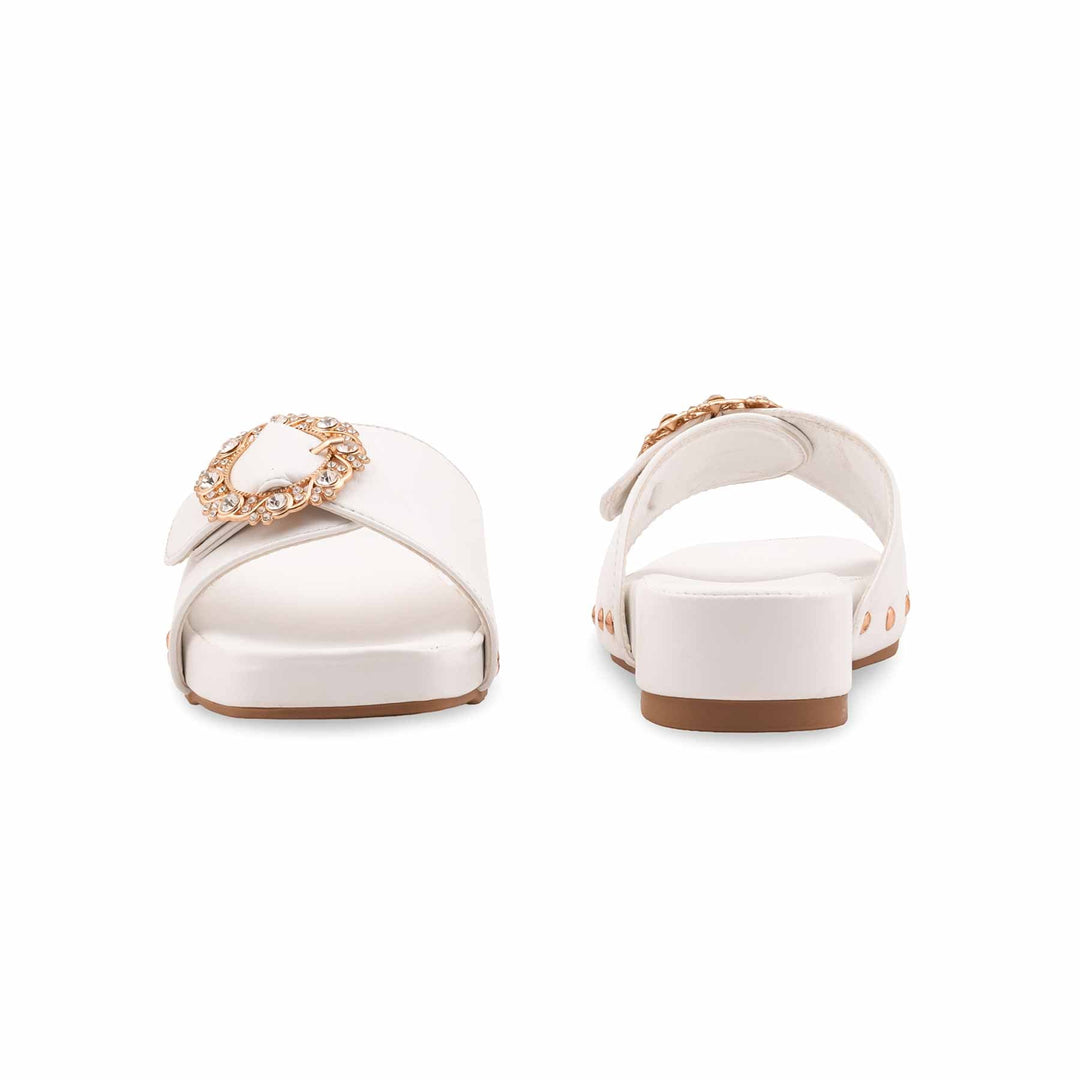 White Formal Women Slipper PU0673