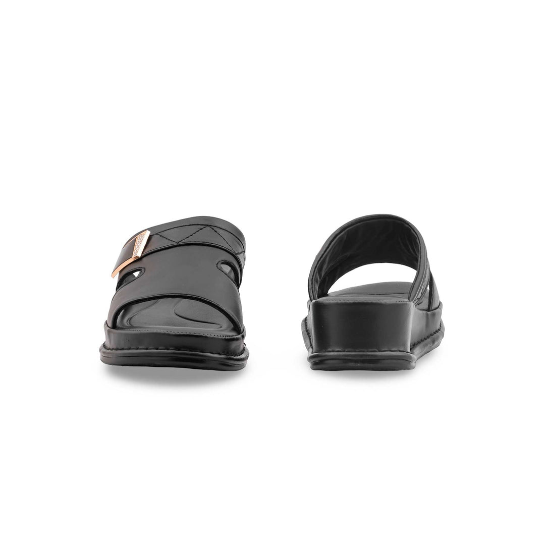 Black Formal Slipper For Women PU0674