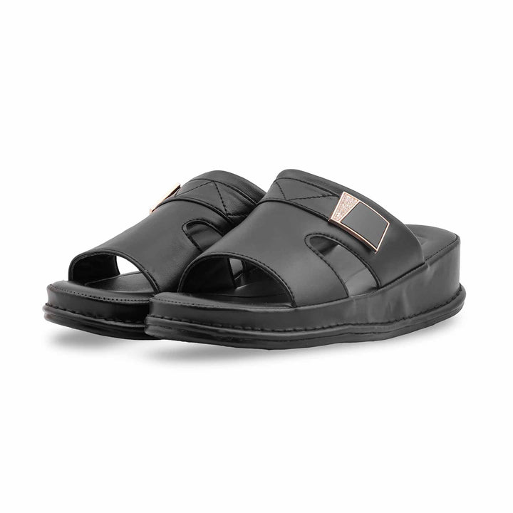 Black Formal Slipper For Women PU0674