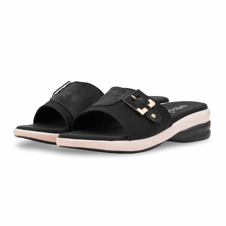 Black Formal Slipper For Women PU0678