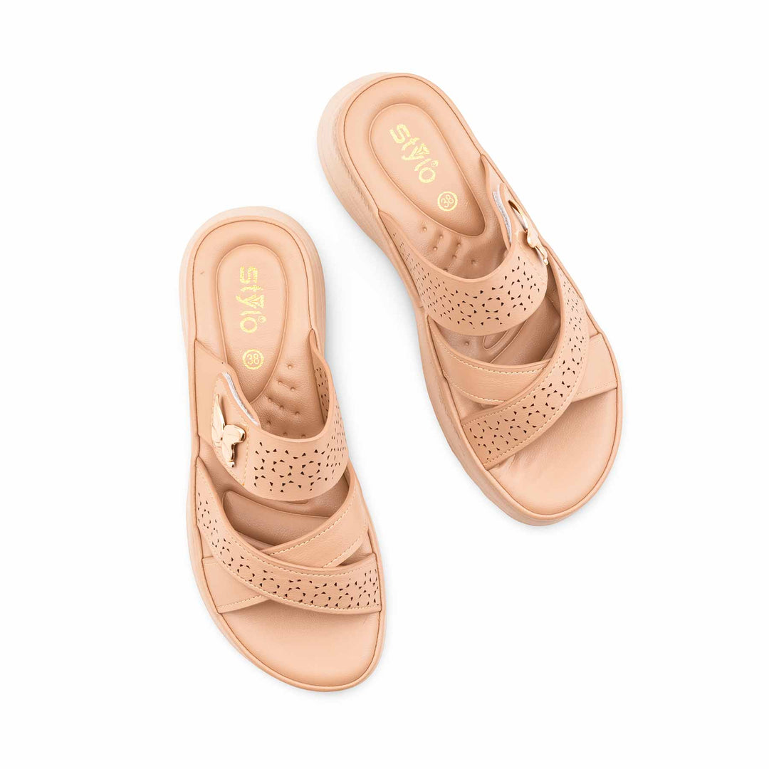 Beige Formal Slipper For Women PU0681