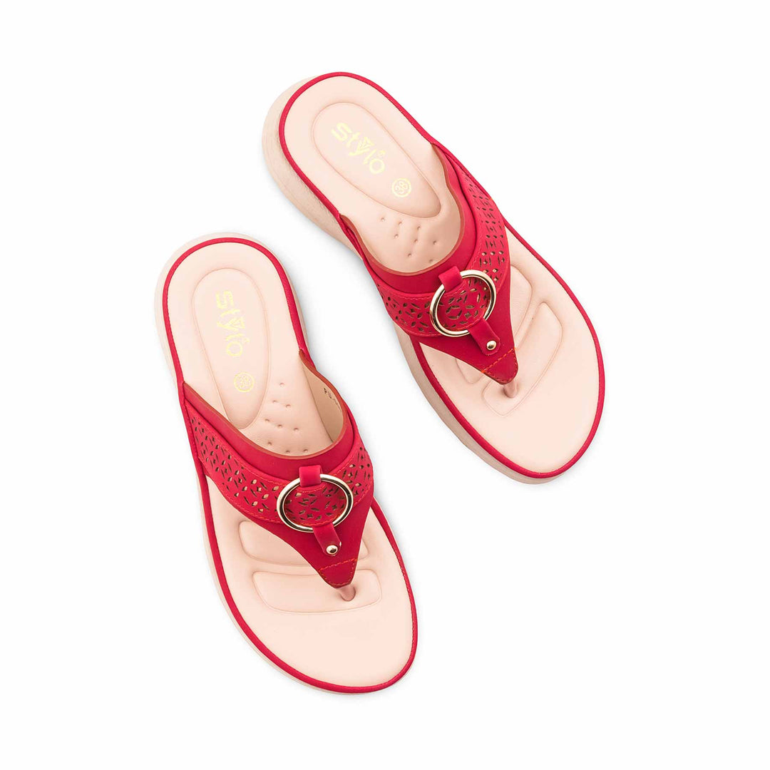 Maroon Formal Chappal For Women PU0682