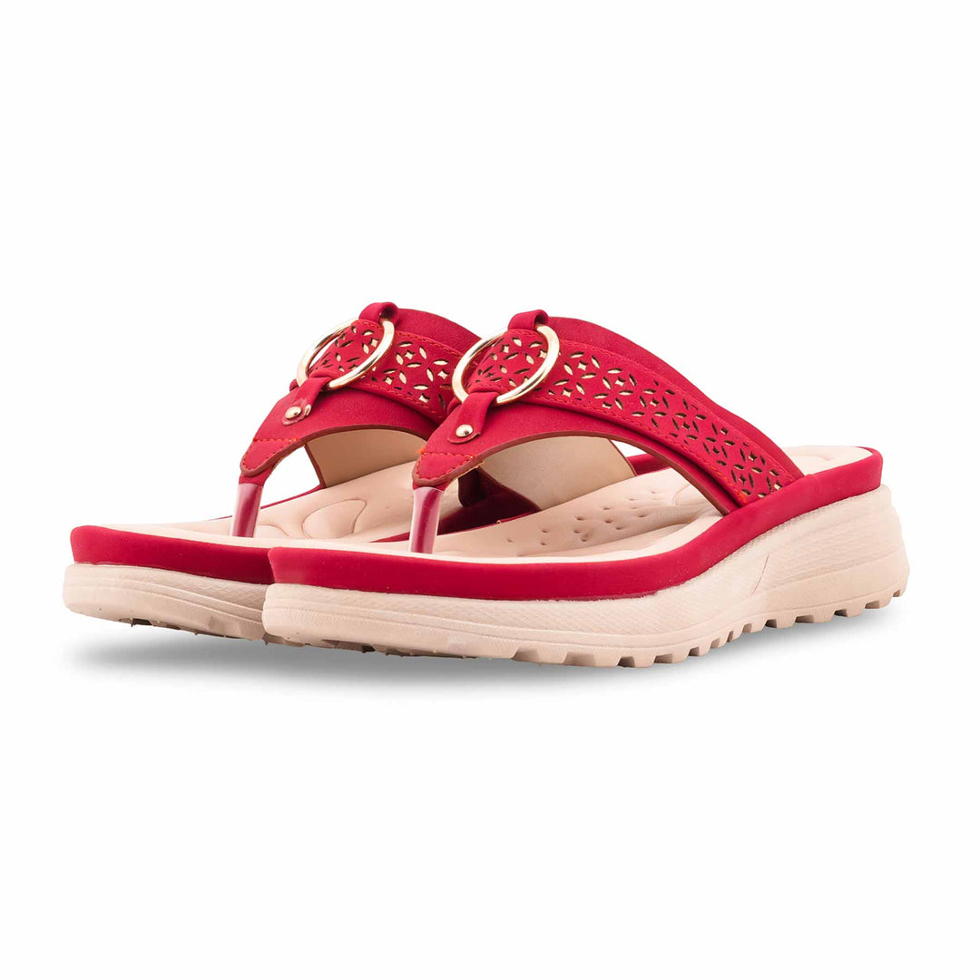 Maroon Formal Chappal For Women PU0682