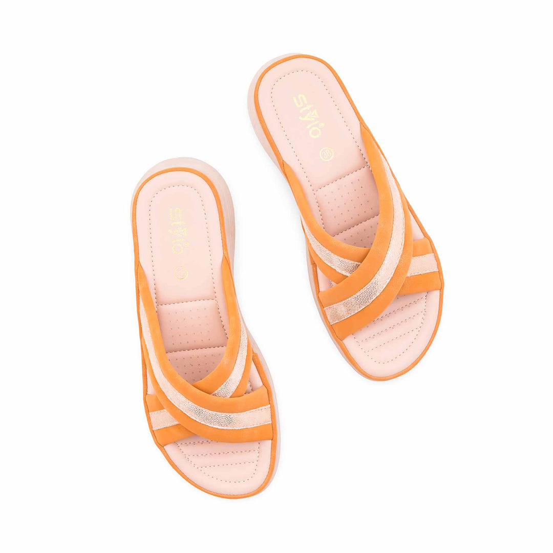 Mustard Formal Slipper For Ladies PU0683