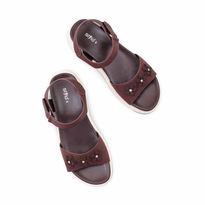 Brown Formal Sandal For Ladies PU0693