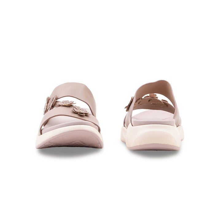 Beige Formal Slipper For Ladies PU0694