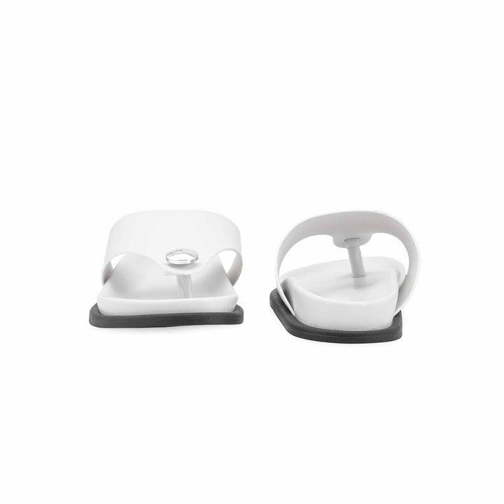 Off/White Formal Chappal For Ladies PU0701