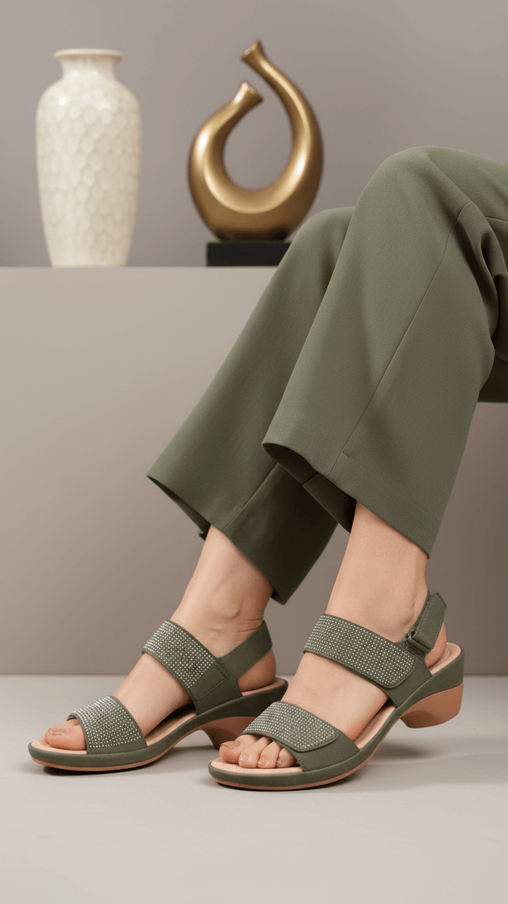 Green Formal Women Sandal PU0706