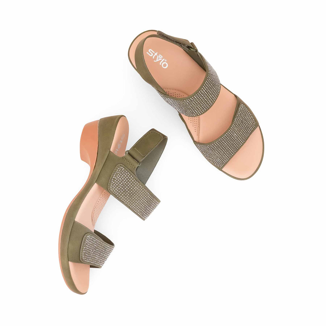 Green Formal Women Sandal PU0706