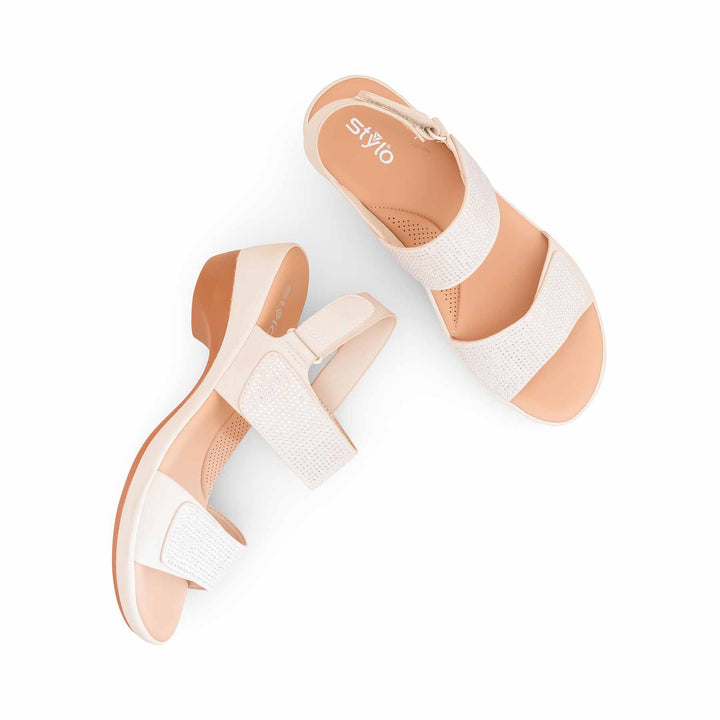 Beige Formal Sandal For Women PU0706