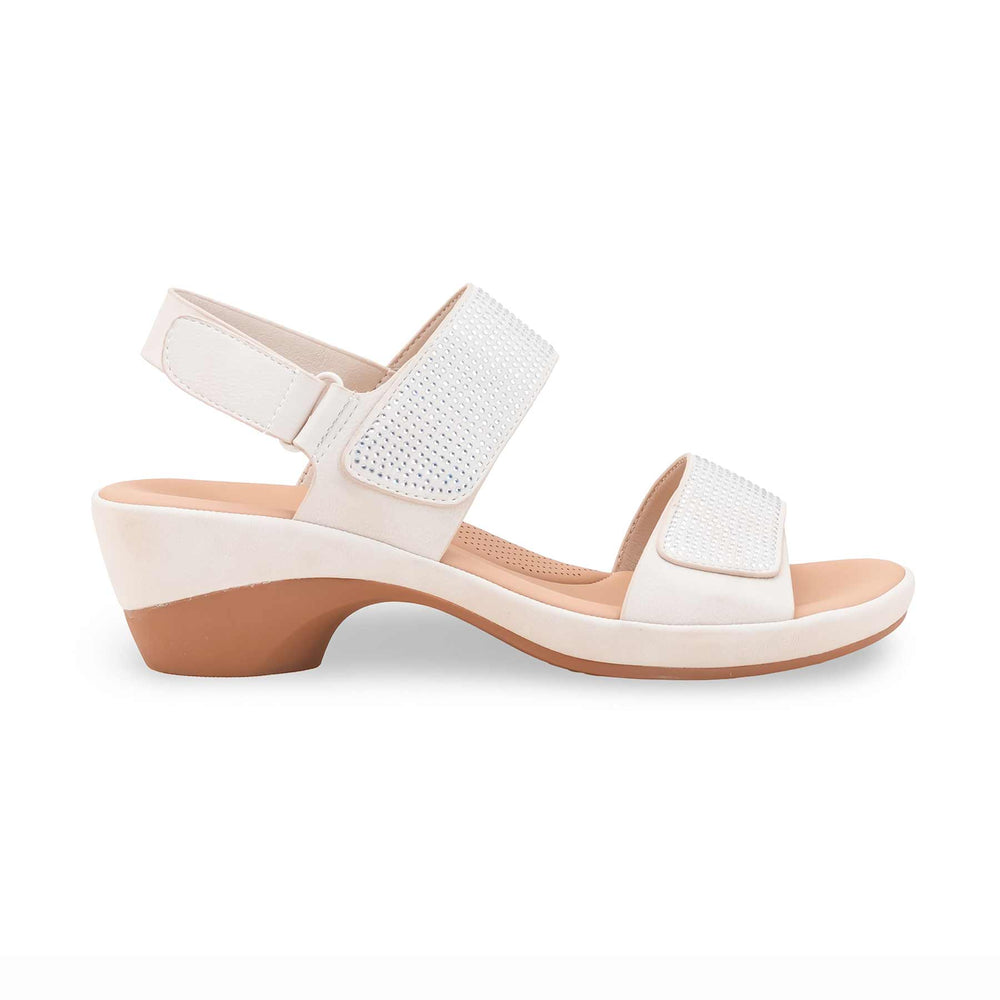 Beige Formal Sandal For Women PU0706