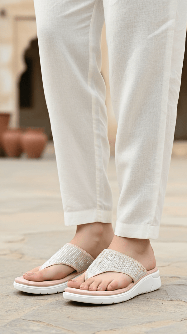 Pink Formal Chappal For Women PU0708