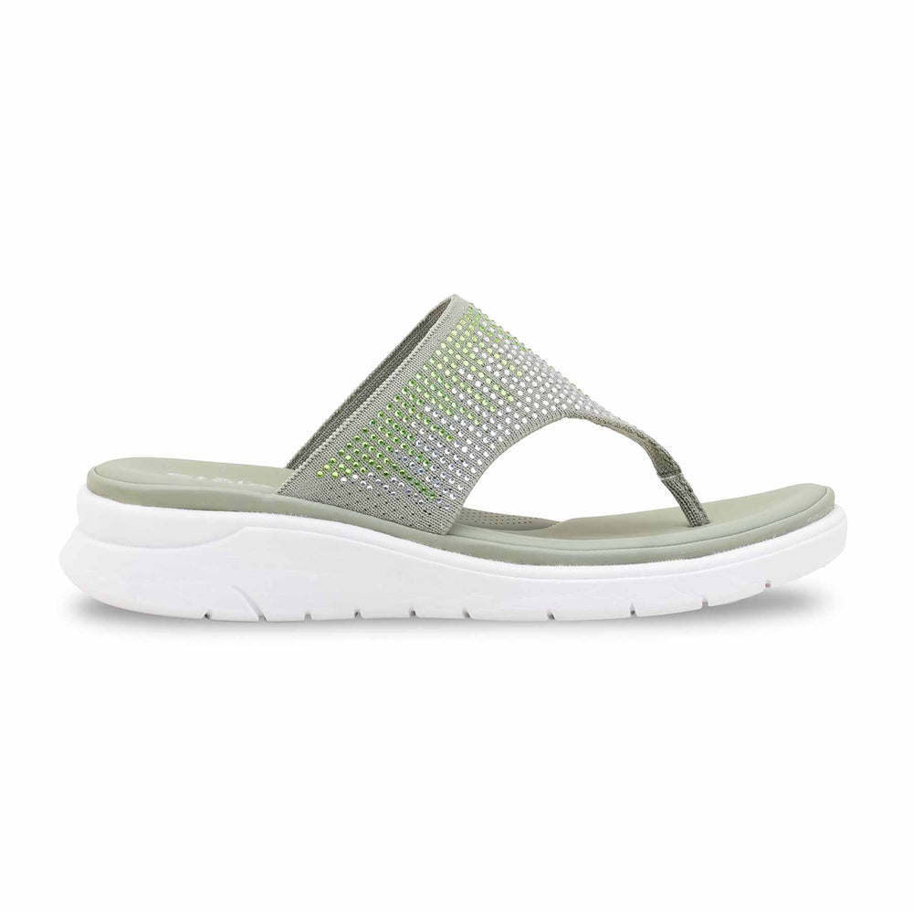 Green Formal Chappal For Ladies PU0708
