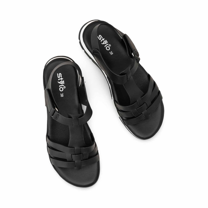 Black Formal Sandal For Ladies PU0709