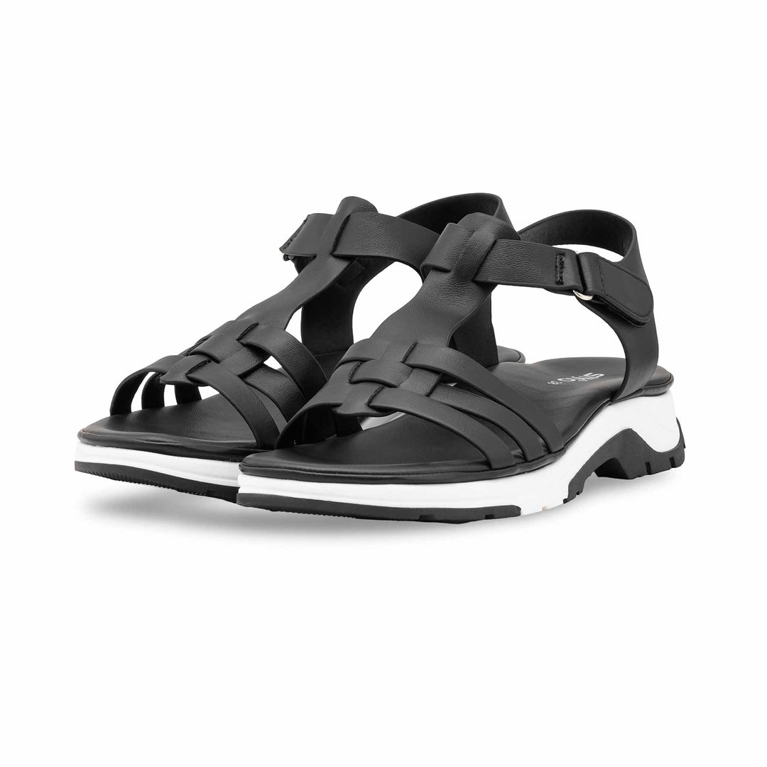 Black Formal Sandal For Ladies PU0709