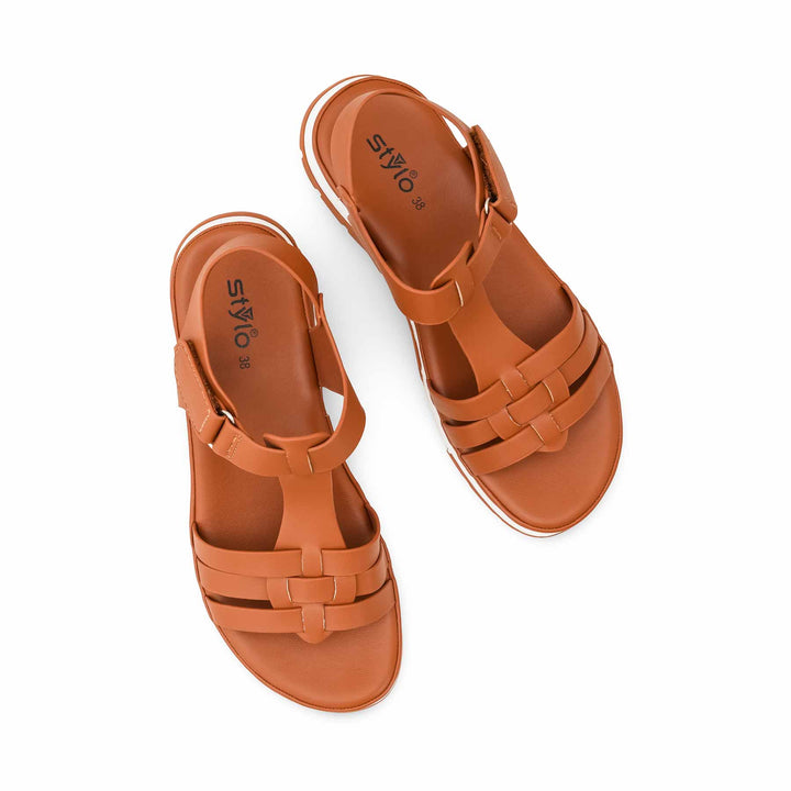 Brown Formal Sandal For Ladies PU0709