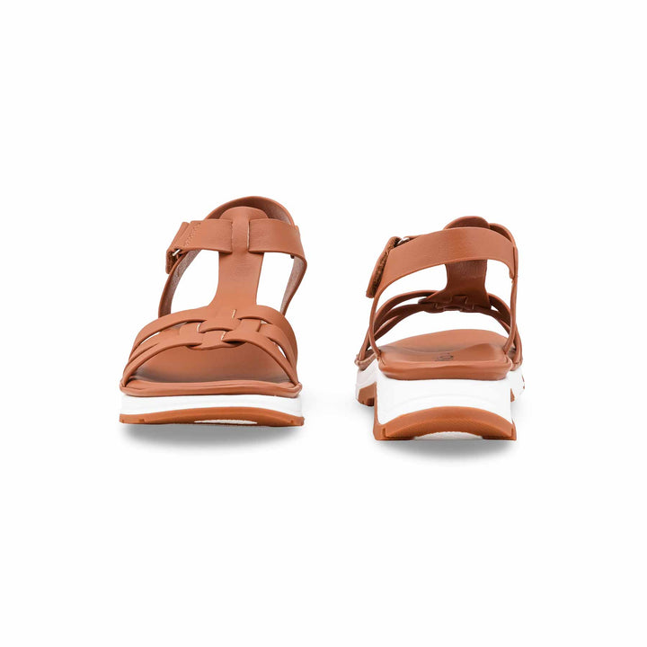 Brown Formal Sandal For Ladies PU0709