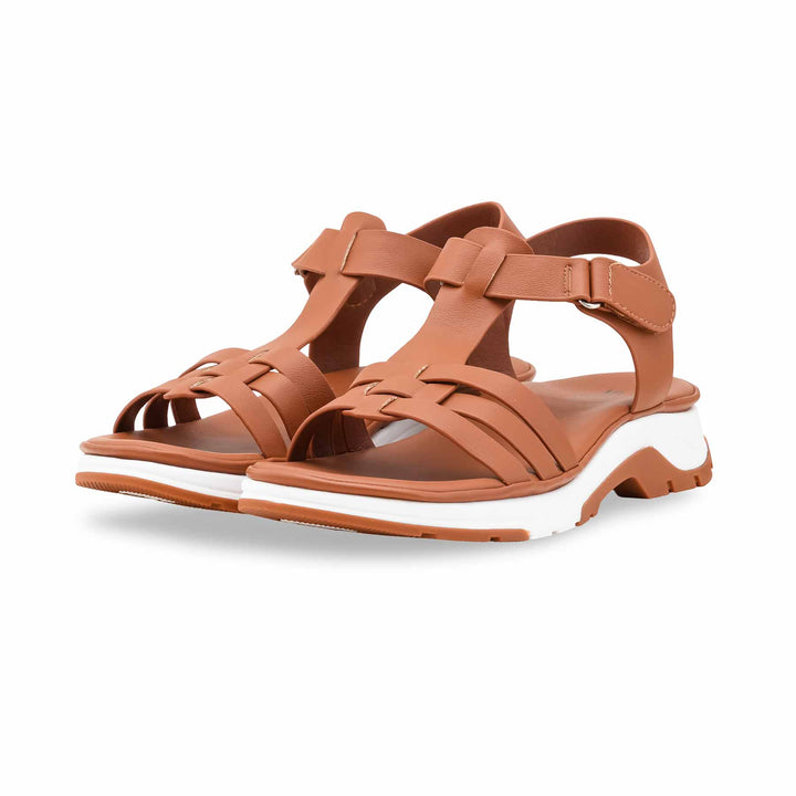 Brown Formal Sandal For Ladies PU0709