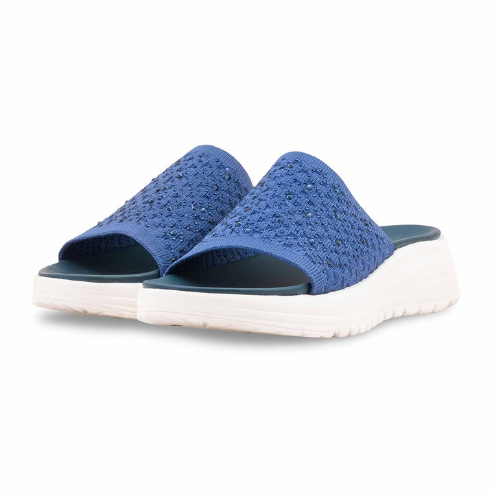 Blue Formal Slipper For Women PU0717
