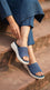 Blue Formal Slipper For Women PU0717