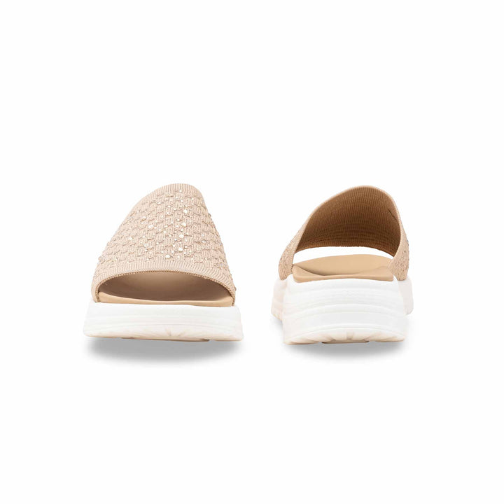 Beige Formal Slipper For Ladies PU0717