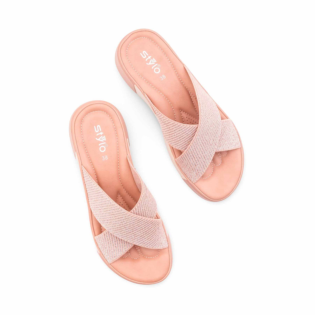 Peach Formal Slipper For Ladies PU0730