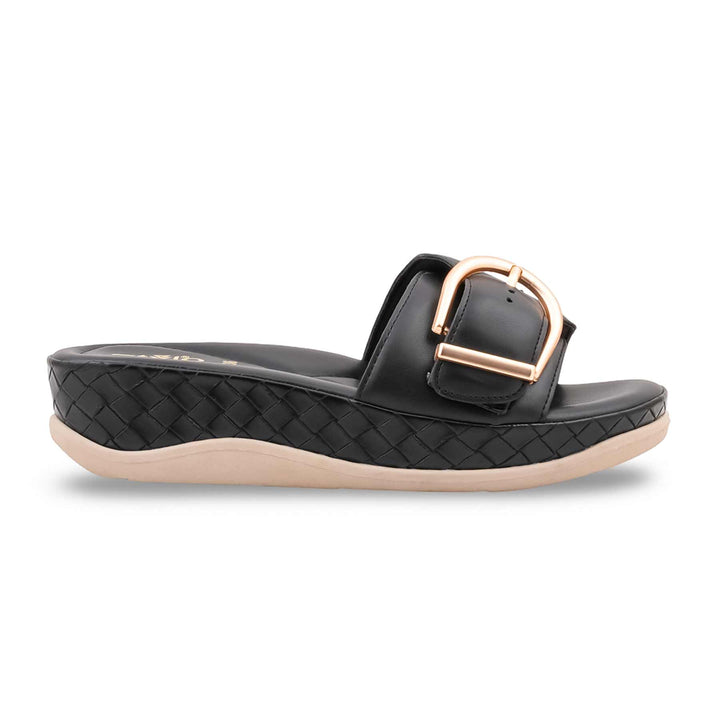 Black Formal Slipper For Women PU0736