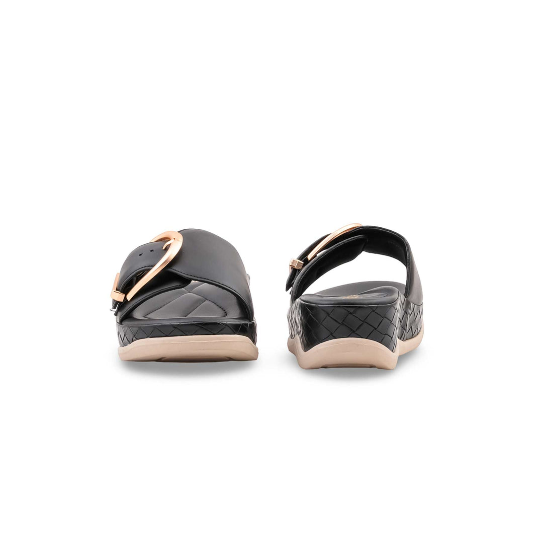 Black Formal Slipper For Women PU0736