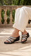 Black Formal Slipper For Ladies PU0741