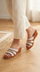 Tan Formal Slipper For Ladies PU0741