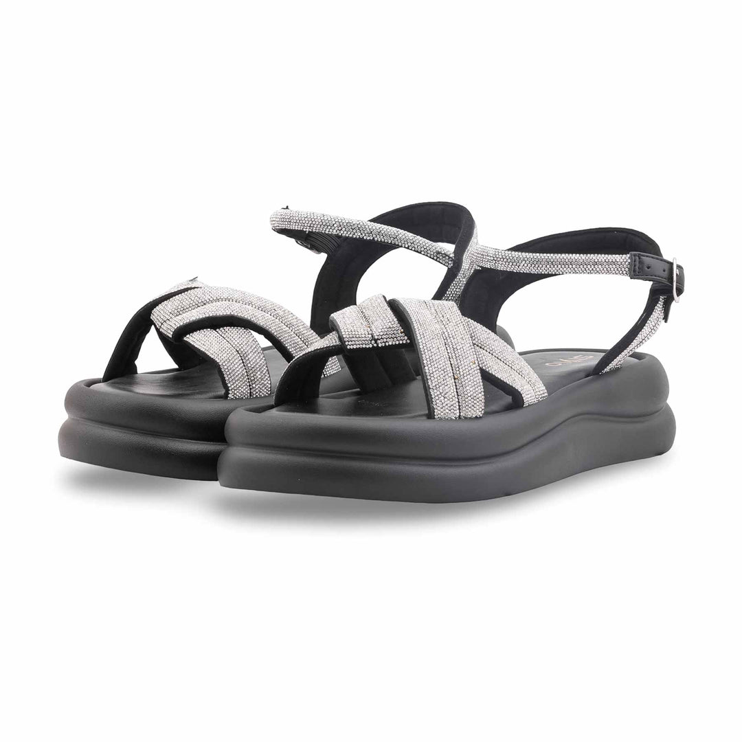Black Formal Sandal For Women PU0744