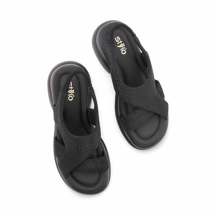 Black Formal Sandal For Women PU0746