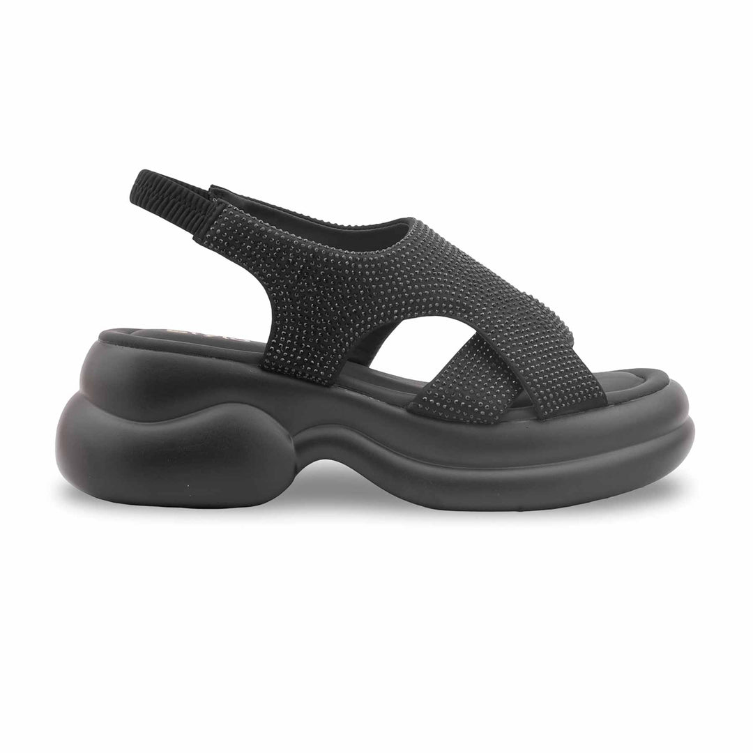 Black Formal Sandal For Women PU0746