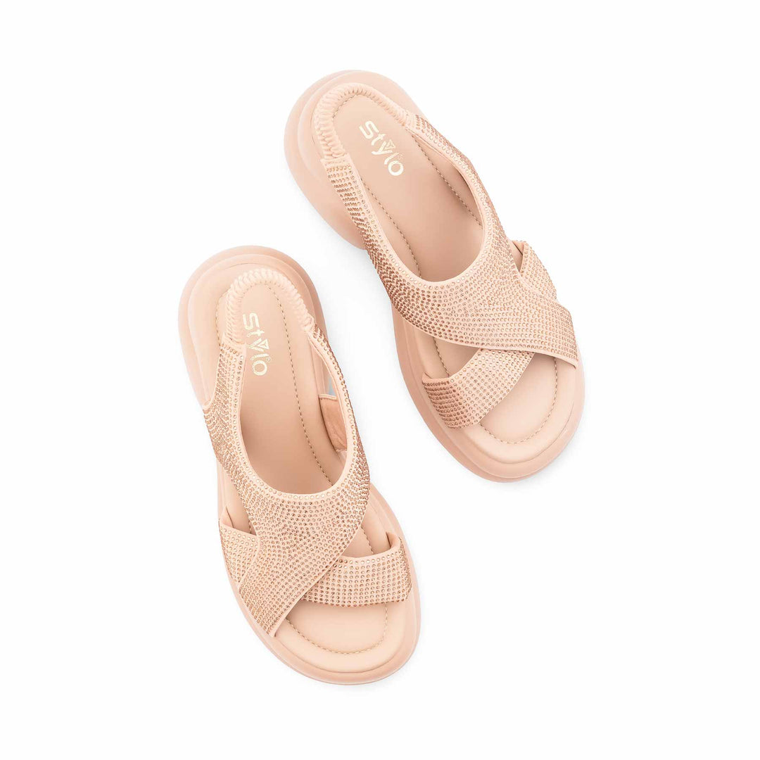 Beige Formal Sandal For Ladies PU0746