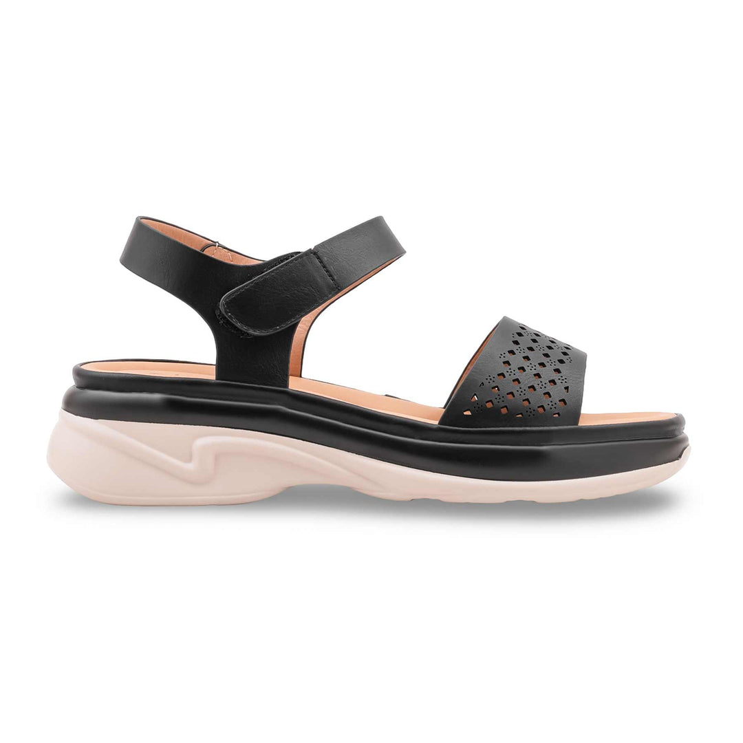 Black Formal Sandal For Ladies PU0749