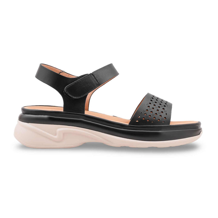 Black Formal Sandal For Ladies PU0749