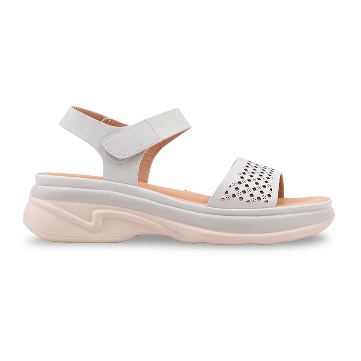 Grey Formal Sandal For Ladies PU0749
