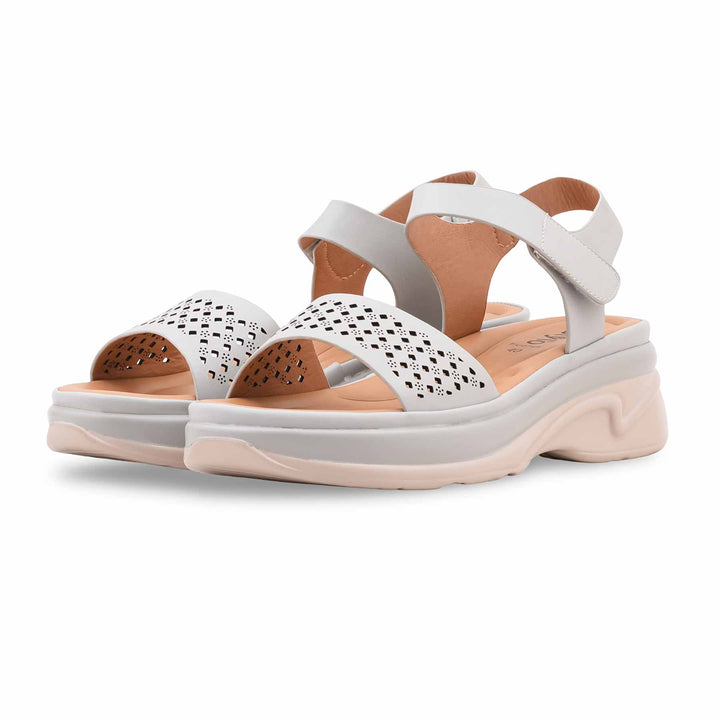 Grey Formal Sandal For Ladies PU0749