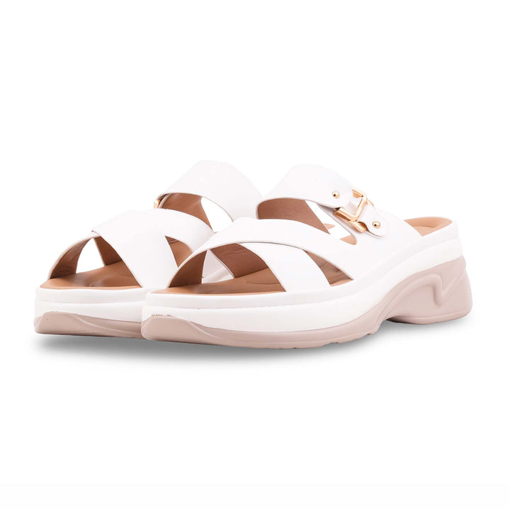 White Formal Women Slipper PU0750