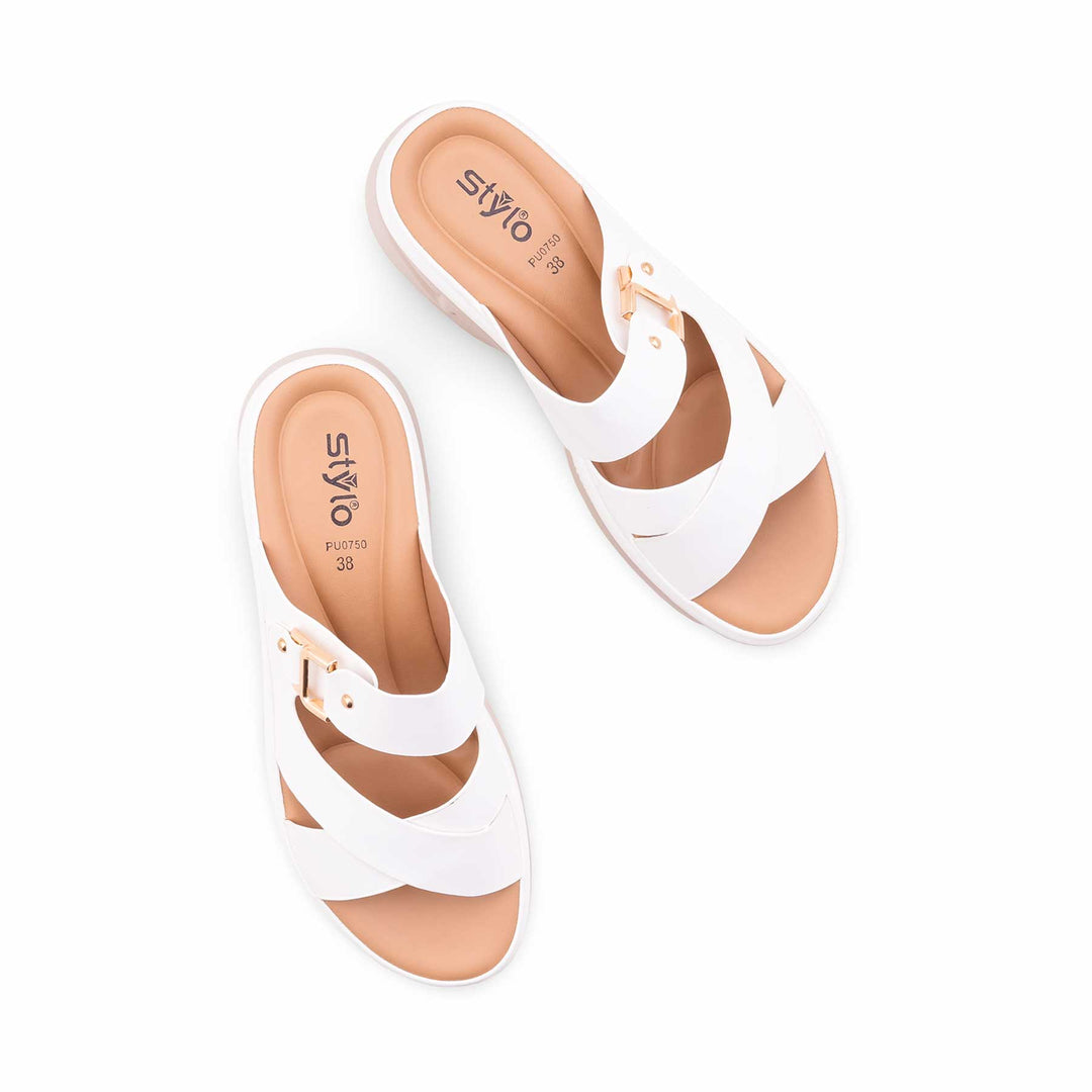 White Formal Women Slipper PU0750