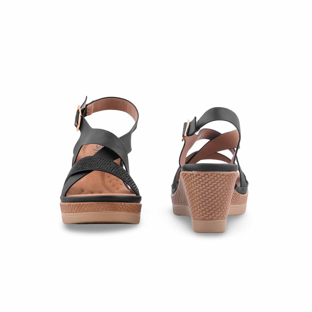 Black Formal Sandal For Women PU0752